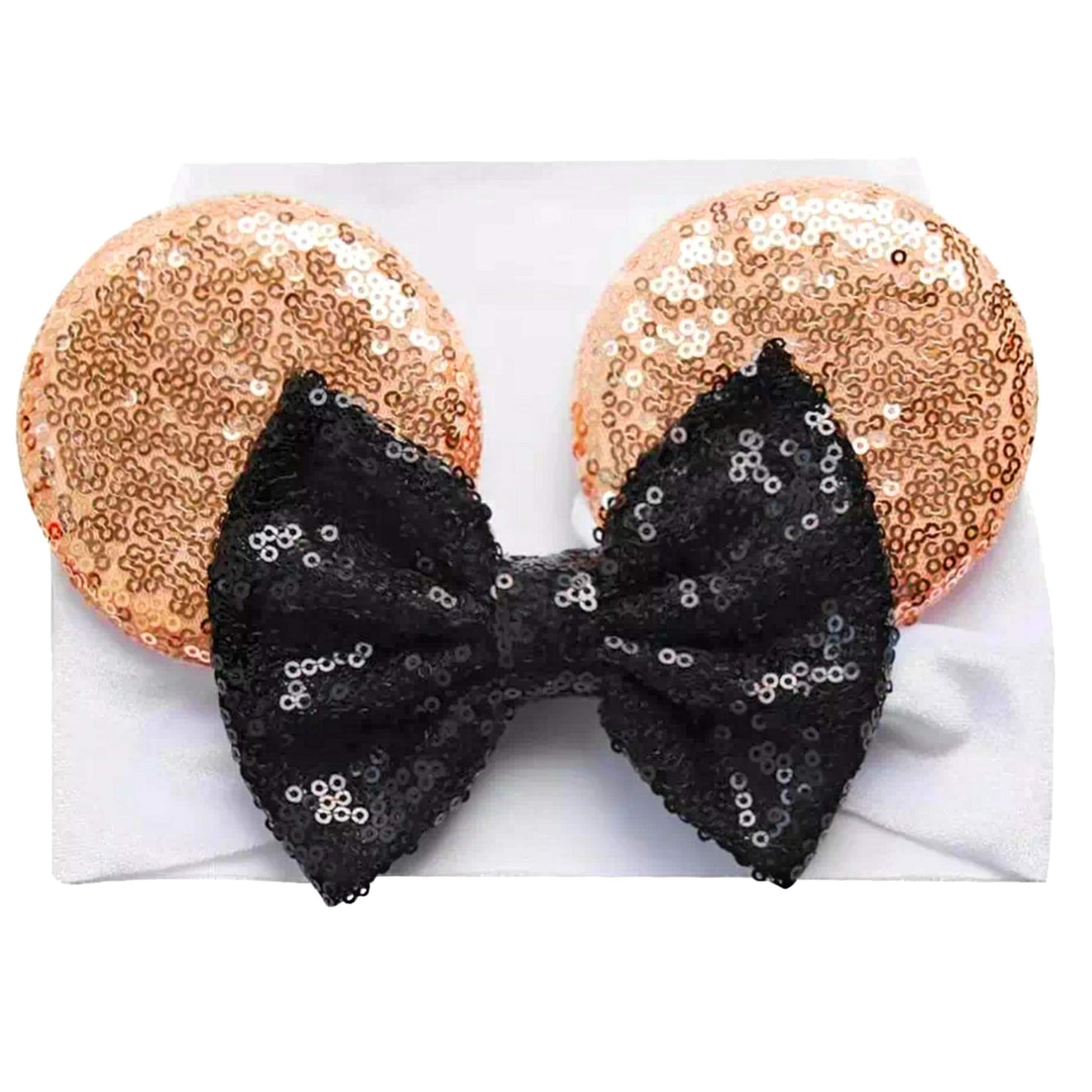 Mouse Ears Headband/Headwrap - Toddler, Baby, Kids - Party Supplies - Black Bow