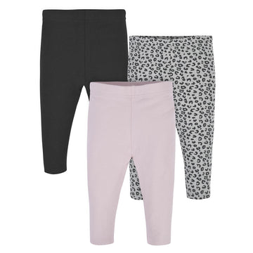 Gerber Baby Girl'S Toddler Multi-Pack Premium Leggings, Cheetah, 4T