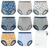 Ez Moms 8 Packs Potty Training Underwear Soft 100% Cotton Absorbent Toddler Training Underwear Boys Kid Confident Underpants For