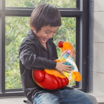 Acorn Avenue Musical Chicken Guitar - Toddler Percussion Instruments Toy for Kids, Baby & Preschool Educational Musical Toys for