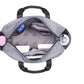 Twelvelittle Unisex Two-Tone Satchel Diaper Bag - Grey/Navy