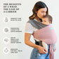 Moby Baby Wrap Carrier Easy-Wrap for Newborns to Toddlers (8-33lbs), Infant Sling Carrier, Lightweight & Hands Free Design for M