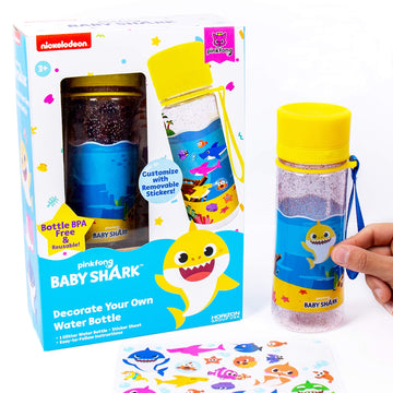Horizon Group Usa Baby Shark Decorate Your Own Water Bottle