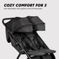 Baby Jogger City Tour 2 Double Stroller, Compact & Sleek Twin Design With Easy-To-Maneuver Features, Ideal For Growing Kids, Plu