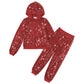 Lolanta Kids Dance Outfits Clothing Set Sequin Red Spring Fall Coat Trouser Hip-Hop Dance Costumes (Red, 8-9 Years)