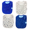 Isabeli Organic Cotton Toddler Drool Bibs 4 Pack - Galaxy