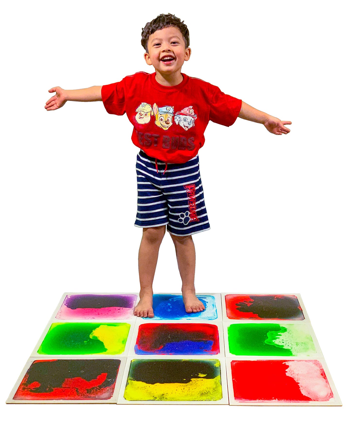 Art3d Liquid Fusion Activity Play Centers for Children, Toddler, Teens, 12 X 12 Pack of 9 Tiles