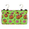 Burbuja Pumpkins with Halloween Candy Bedside Caddy Hanging Storage Organizer with 2 Straps and Hooks for Home College Dorm Bunk