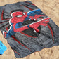 Jay Franco Marvel Spiderman Bath Pool Beach Towel - Kids Grey Super Soft & Absorbent 100% Cotton Towel, Measures 28 X 58