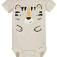 Onesies Brand Baby Boys 8-Pack Short Sleeve Mix & Match Bodysuits And Toddler T Shirt Set, Dangerously Cute Tiger, 0-3 Months Us