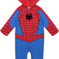 Avengers Spider-Man Toddler Boys Zip Up Cosplay Coverall 5T