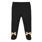 Gerber Nfl New Orlean Saints 3 Pack Bodysuit Footed Pant And Cap Registry Gift Set, Black/White New Orlean Saints, 0-3M