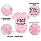Ysculbutol Baby Twins Bodysuits Yes We Are Twins No We Are Identical Twins Bodysuit Boys Twins Clothes Baby Girls Set(Pb 4-6M)