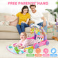 4-In-1 Baby Gym Play Mat With Learning Walker, Tummy Time Mat & Baby Push Toys For Newborn Infant 0-3-6-9-12 Month Boy Girl, Bab