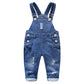 Kidscool Space Baby Boy Girl Jean Overalls,Toddler Ripped Denim Cute Workwear,Blue,18-24 Months