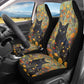 Whosucclay Black Cat Garden Car Seat Covers for Trucks and SUVs, Automotive Seat Protector Black Seat Covers Cars Interior Cover