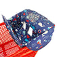 2-In-1 Shopping Cart And High Chair Cover For Baby, Padded Cover, Fold'N Roll Style, Portable With Carry Bag (Blue Whale)