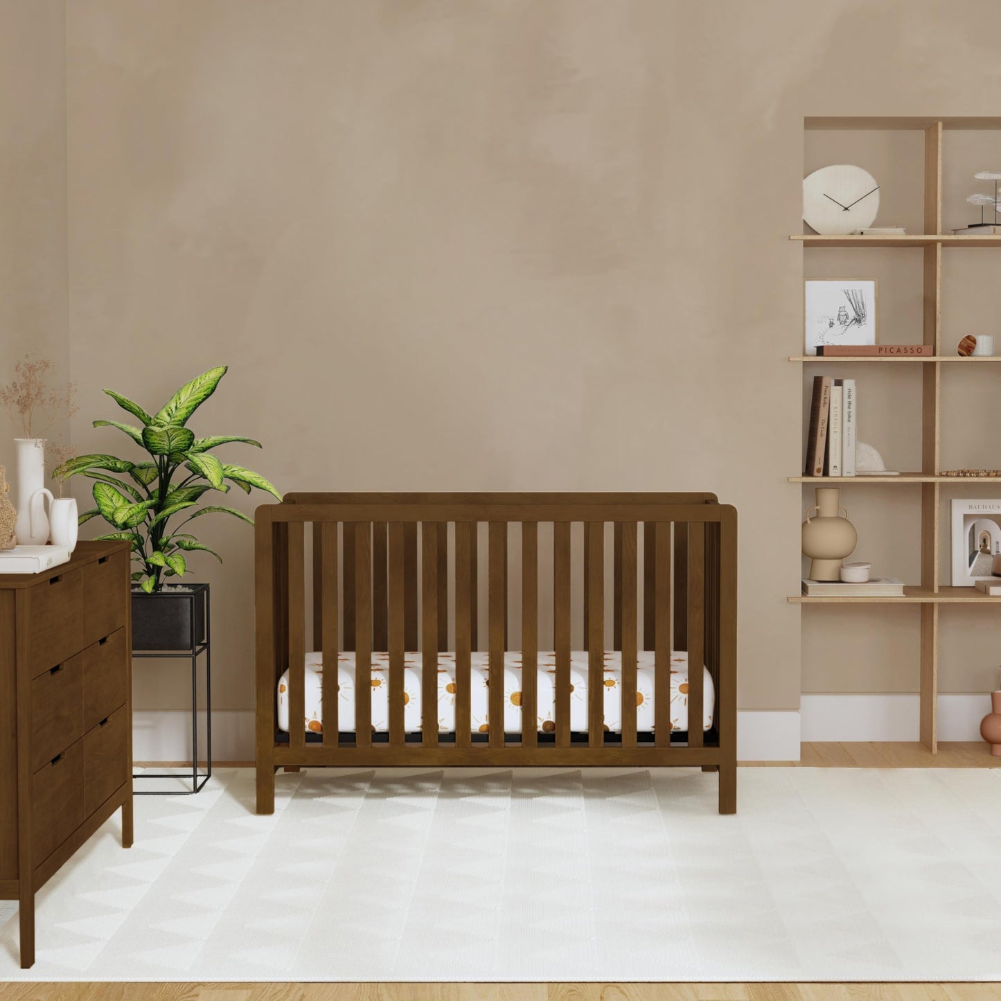 Carters By Davinci Colby 4-In-1 Convertible Baby Crib With Wooden Toddler Bed, Daybed & Full-Size Bed Conversion - Easy To Assem