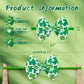 Yanjie Baby Bows Headbands - Shamrock Headbands With Green Bows For Newborn Girls, Infants And Toddlers, St Patrick'S Day Hair A