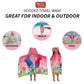 Trolls Bath/Pool/Beach Cotton Terry Hooded Towel Wrap, 24 In X 50 In, By Franco Kids