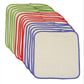 Osocozy Flannel Cloth Baby Wipes - Reusable And Washable Saves Money - 15 Pack Unbleached/Natural 100% Cotton - Soft And Durable