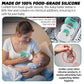 Luqibabe (2-Pack, 5 Oz) Silicone Baby Bottle Sleeves Compatible With Dr. Brown'S Natural Glass Baby Bottles Dishwasher-Safe Anti
