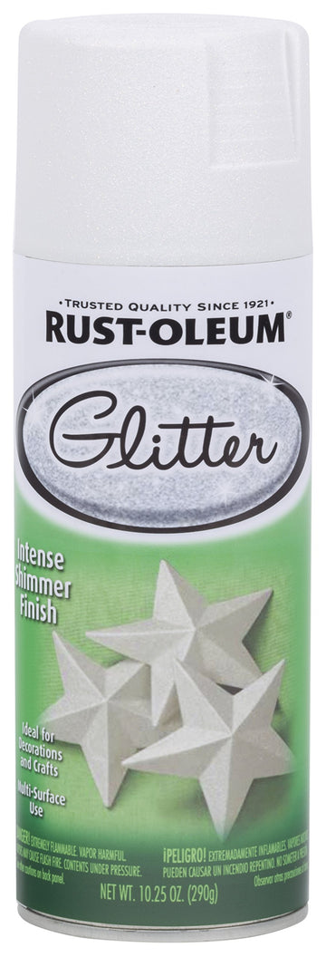 Rust-Oleum 299426 Specialty Glitter Spray, 1025 Ounce, Pearl White