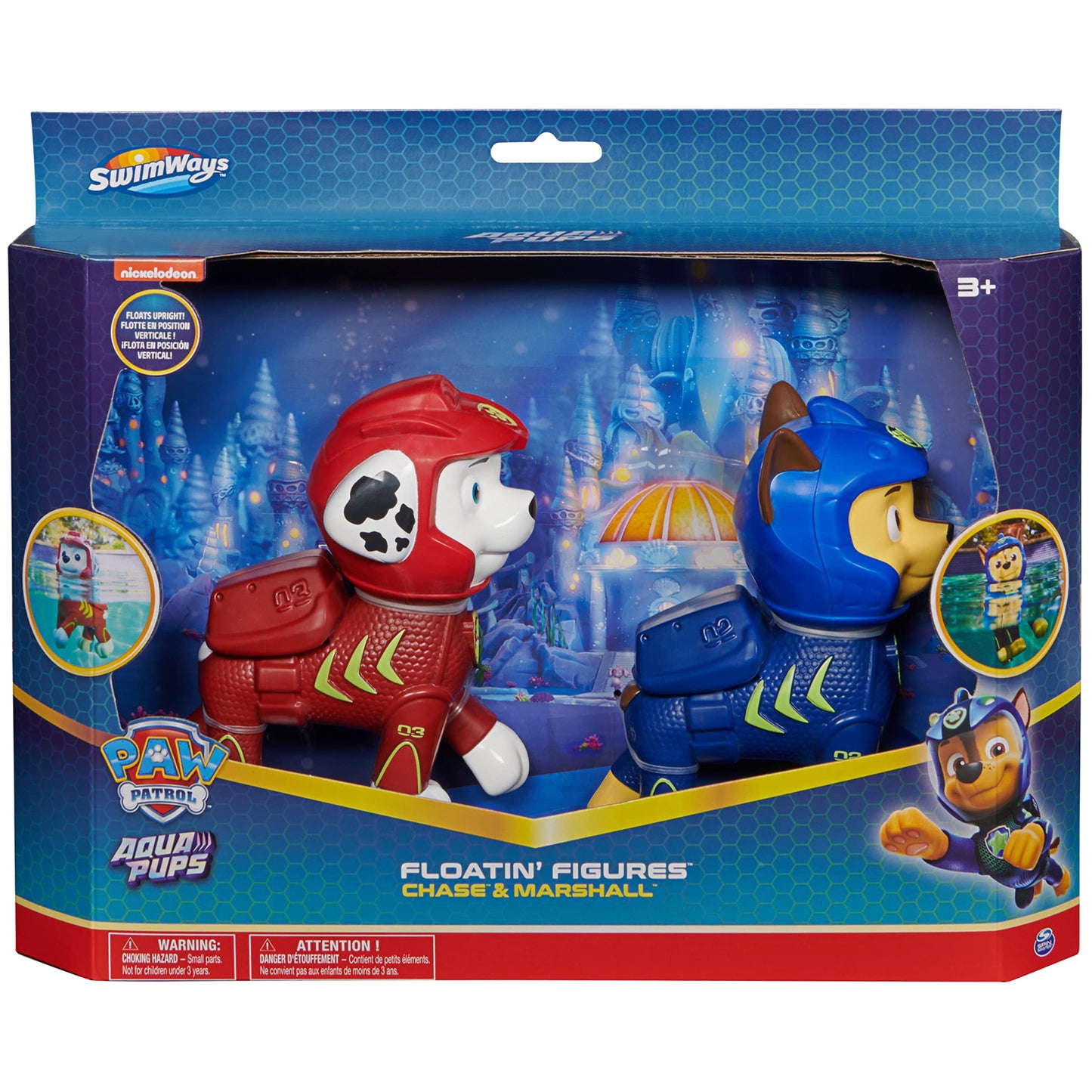 Swimways Paw Patrol Floatin Figures, Swimming Pool Accessories & Kids Pool Toys, Paw Patrol Party Supplies & Water Toys for Kid