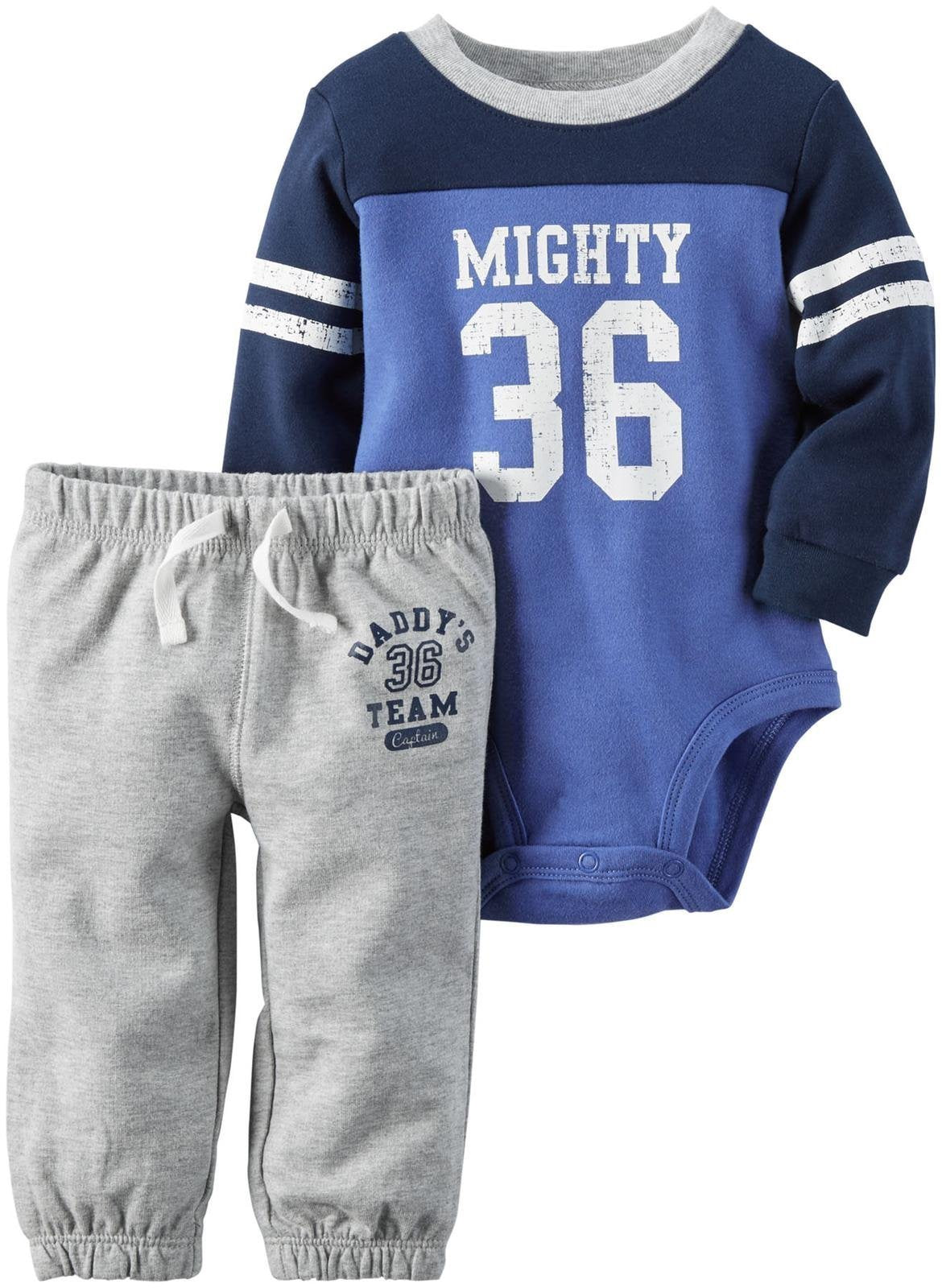 Carter'S Baby Boys' Bodysuit Pant Sets 121G824, Blue, New Born –