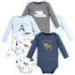 Hudson Baby Unisex Baby Cotton Long-Sleeve Bodysuits, Arctic Animals, 0-3 Months