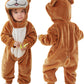Michley Baby Animal Costume Toddler Hooded Romper For 24-30 Months, Halloween Cosplay Jumpsuit, Bear