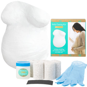 Kate & Milo Belly Casting Kit, Pregnancy Keepsake Making Kit, Easy To Make Diy Plaster Cast Baby Bump Keepsake, Gift For Expecti