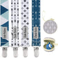 Dodo Babies Pacifier Clip Set - Universal Holder & Pacifier Holder - Detachable Binky Case & Binky Clip - Durable Polyester Stra