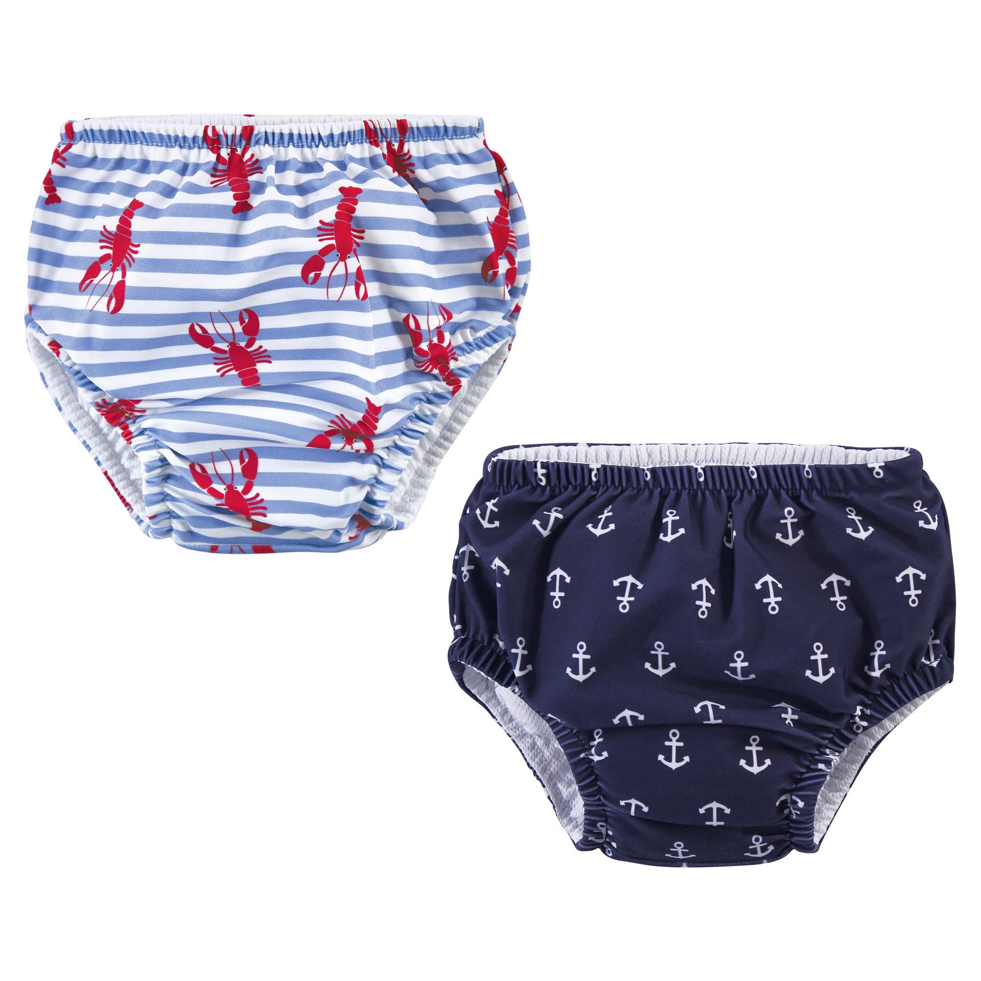 Hudson Baby Unisex Baby Swim Diapers, Anchors, 0-6 Months