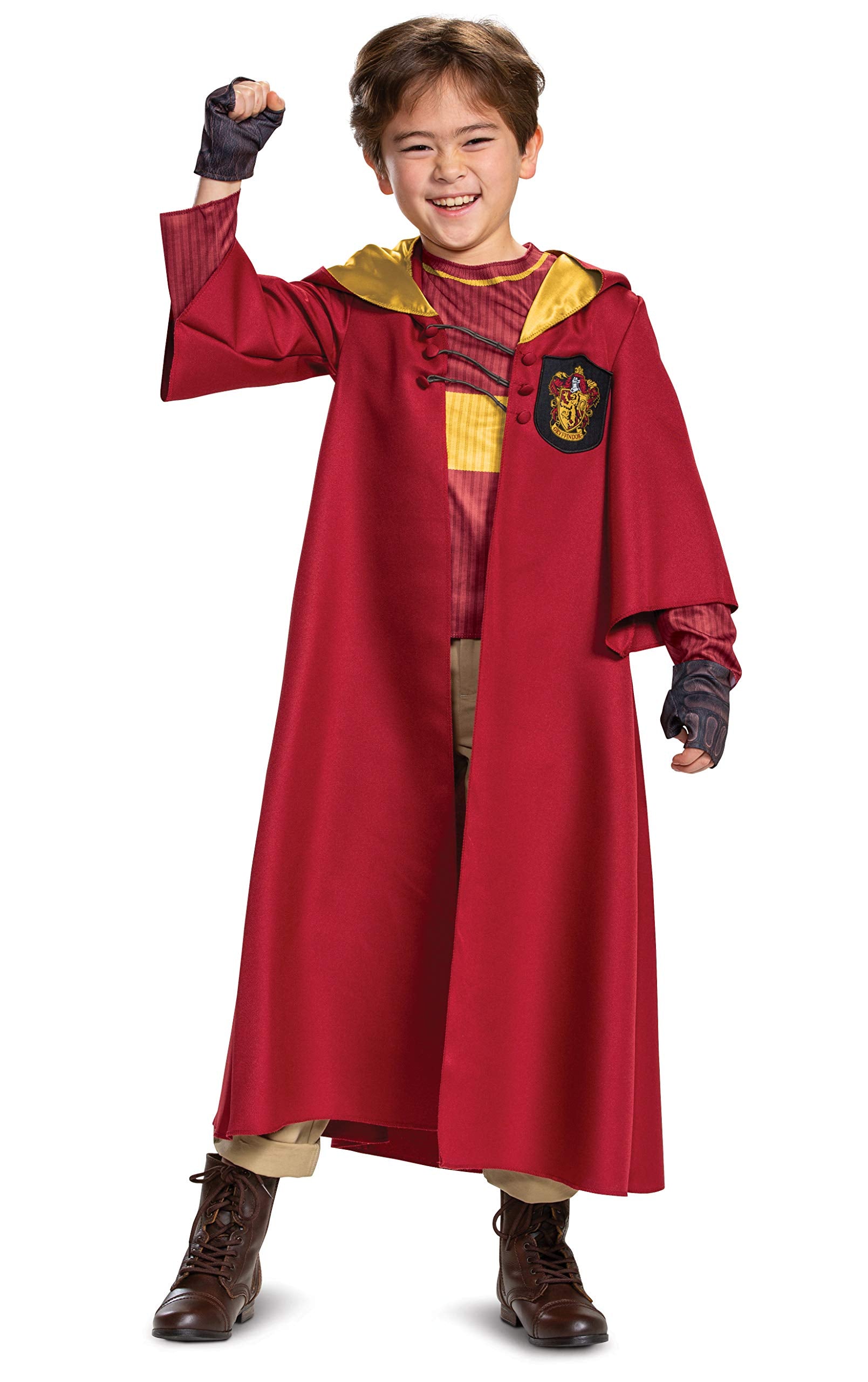Harry Potter Quidditch Gryffindor Deluxe Children'S Costume, Red & Gold, Kids Si WBBAPB07KXM16KV