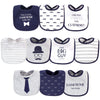Hudson Baby Unisex Baby Cotton Bibs, Handsome Like Daddy, One Size