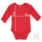 Haase Unlimited It 'S My 1/2 Birthday - Half 6 Months Old Long Sleeve Bodysuit (Red, 12 Months)