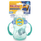 Nuby 3 in 1 Baby Bottle to Training Sippy Cup - 8 Oz Toddler Cups Spill Proof with Soft Spout, Nipple & Removable Grip Handles -