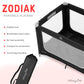 Dream On Me Zodiak Portable Playard In Black, Lightweight, Packable And Easy Setup Baby Playard, Breathable Mesh Sides And Soft