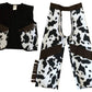 Storybook Wishes Classic Cowboy Chaps & Vest (4-6, Dark Brown/Black)