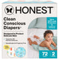The Honest Company Comfort Dry Disposable Diapers for Sensitive Skin, Hypoallergenic, Fragrance-Free, Summer 25 Seasonal Prints