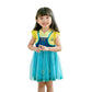 Dressy Daisy Ice Princess Fever Dress Up Clothes Halloween Fancy Party Tulle Skirt Summer Outfit For Baby Girls Size 12-24 Month
