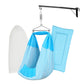 Beetot Baby Set | Pure Cotton Cloth, Removal Pad, Mosquito Net, Spring, Triangle And Window Hanger | Fs- (Blue, Stripe Design)