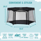 Dream On Me Onyx Playpen In Black, Baby Playpen, Portable And Lightweight, Playpen For Babies And Toddler - Comes With A Comfort