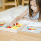 Melissa & Doug Pattern Blocks and Boards - Classic Toy With 120 Solid Wood Shapes and 5 Double-Sided Panels
