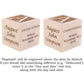 Personalized Baby Baptism/Dedication/Christening Wood Block, Choose from 3 Sizes, Baptism Gift for Boy, Girl, Baby Dedication Gi