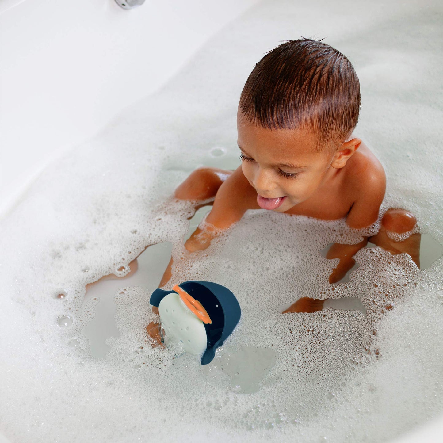 Boon Chomp Whale Bath Toy - Interactive Baby Bath Toys for Sensory Fun - Sensory Toddler Toys for Bath Time - Baby Gifts and Sto