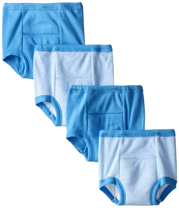 Gerber Baby Boys Infant Toddler 4 Pack Potty Training Pants Underwear Blue Striped 3T