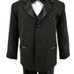 Spring Notion Baby Boys' Black Classic Fit Tuxedo Set, No Tail 12M (Medium)