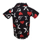 Unique Baby Boys Valentine'S Day Xox Print Polo Pullover Shirt (18M) Black